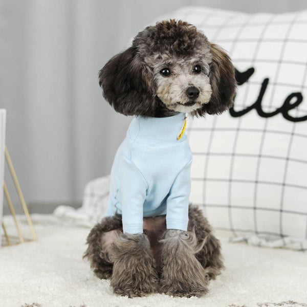 Candy Color Dog Cotton Short Shirt