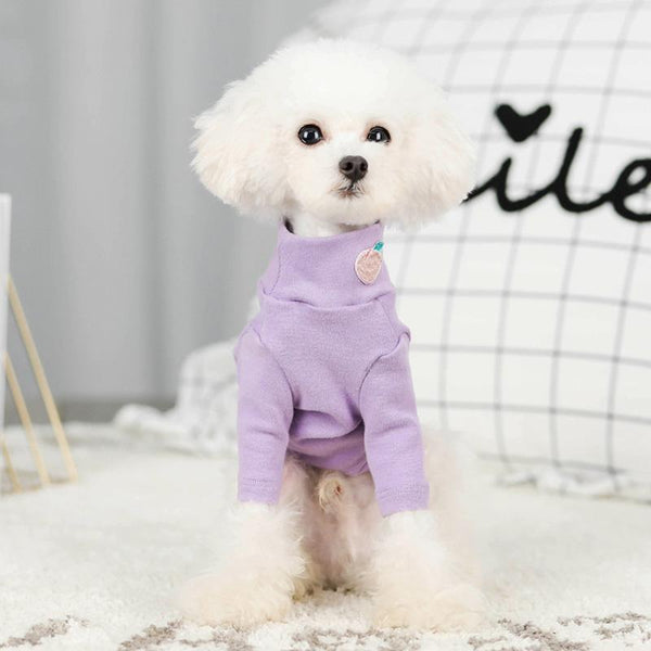 Candy Color Dog Cotton Short Shirt