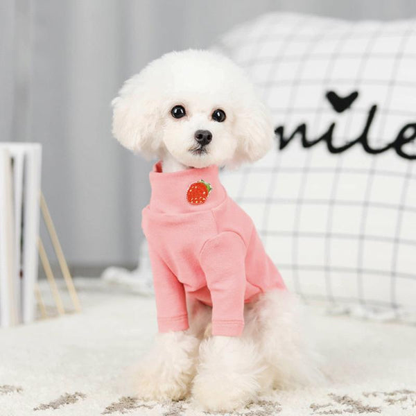 Candy Color Dog Cotton Short Shirt