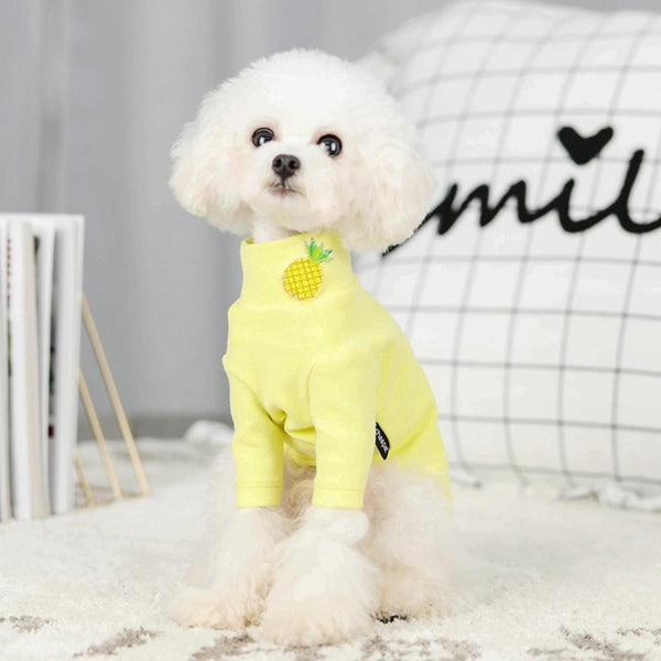 Candy Color Dog Cotton Short Shirt